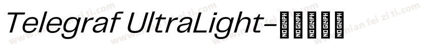 Telegraf UltraLight字体转换